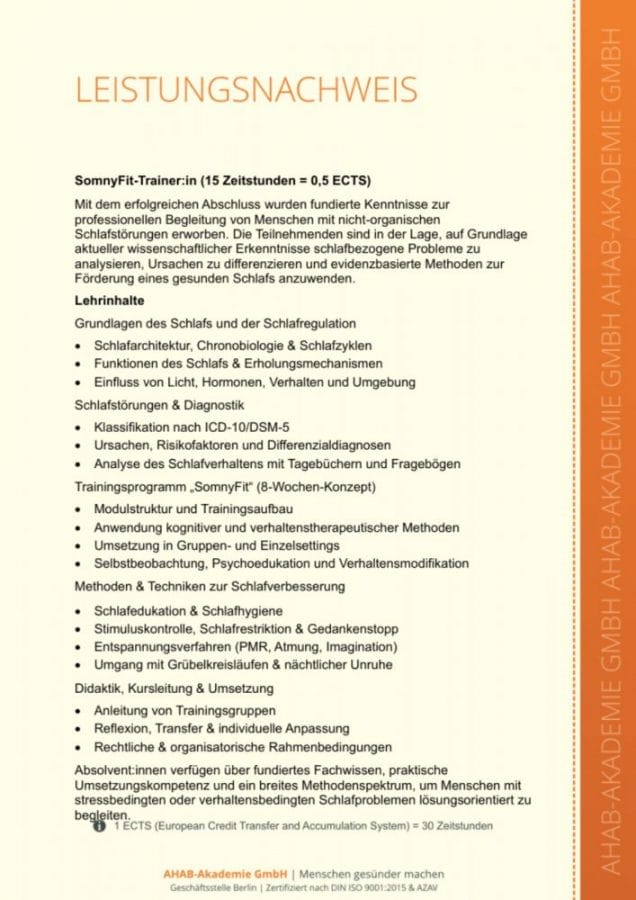 zertifikat schlafberater s2
